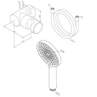 Душевая лейка Am.Pm X-Joy F01185A022 чёрный